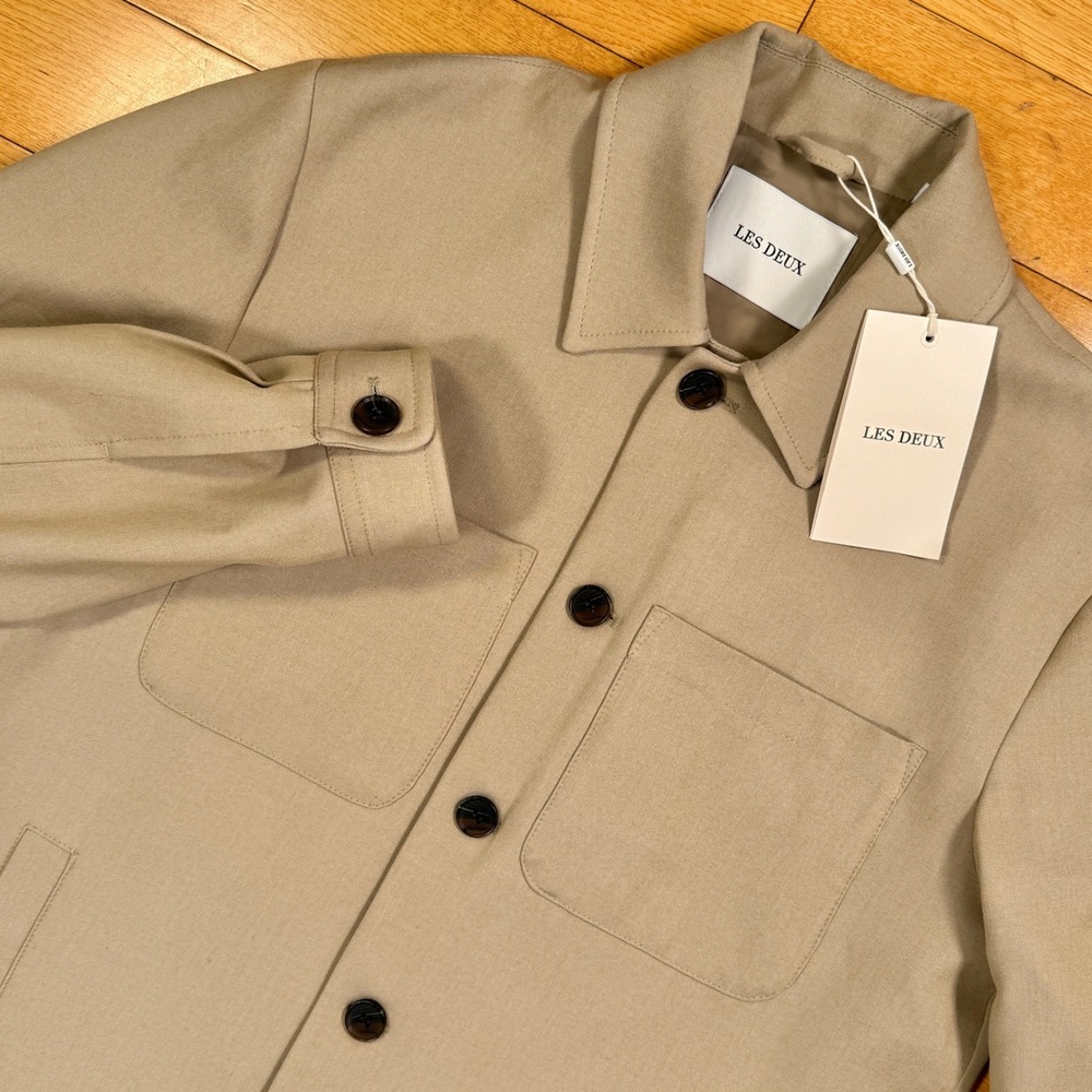 *NWT* LES DEUX Marseille Hybrid Jacket Light Sand Men's‎ Size MEDIUM